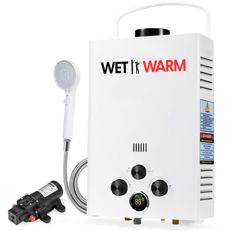 Gas Water Heater 8L + 12V Pump