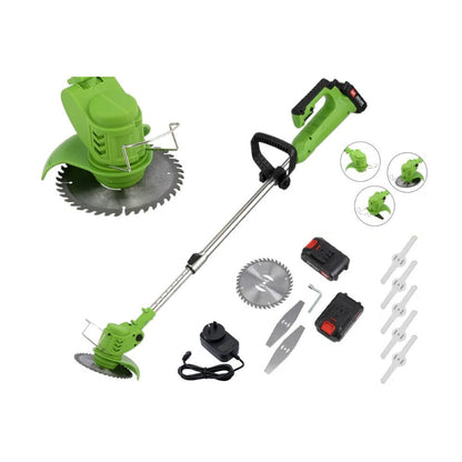 Cordless Push Weed Eater and Grass Trimmer Lawn Mower