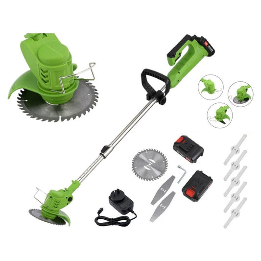 Cordless Push Weed Eater and Grass Trimmer Lawn Mower