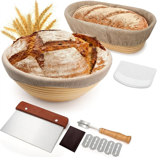 Sourdough Proofing Baskets Bread Baking Kit with Banneton Basket