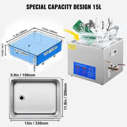 Ultrasonic Cleaner 15L