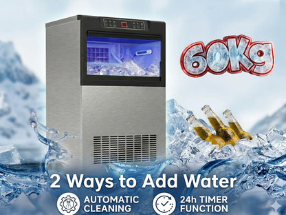 60kg Commercial Ice Cube Maker