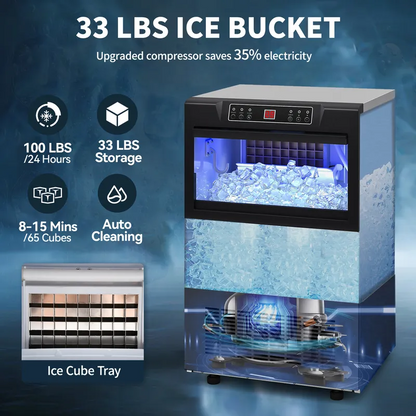 Home Commercial Bullet Ice Cube Maker