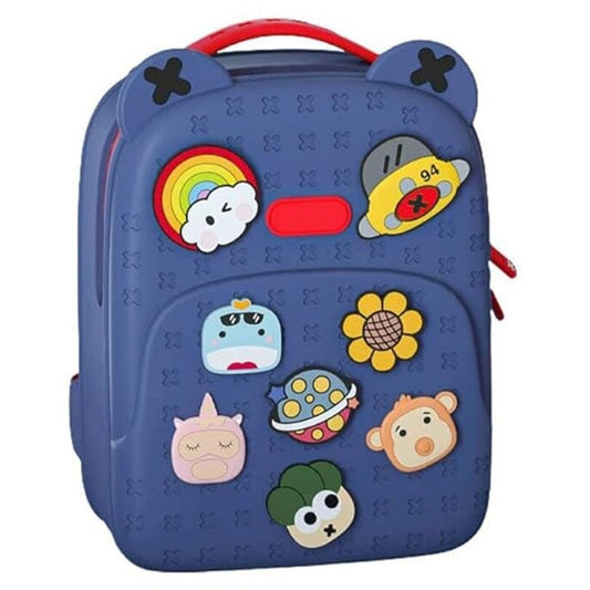 Kids Tide Satchel Cartoon Backpack-Blue