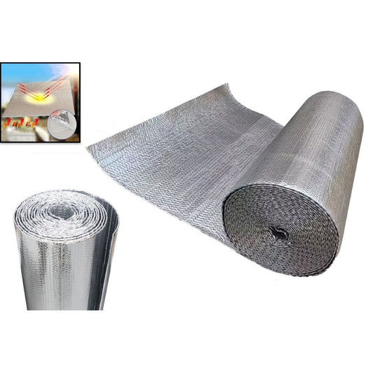Double Layer Aluminium Bubble Foil Insulation (10mx1m)