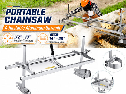 Portable Chainsaw Mill Chain Saw Mill 14" - 48"