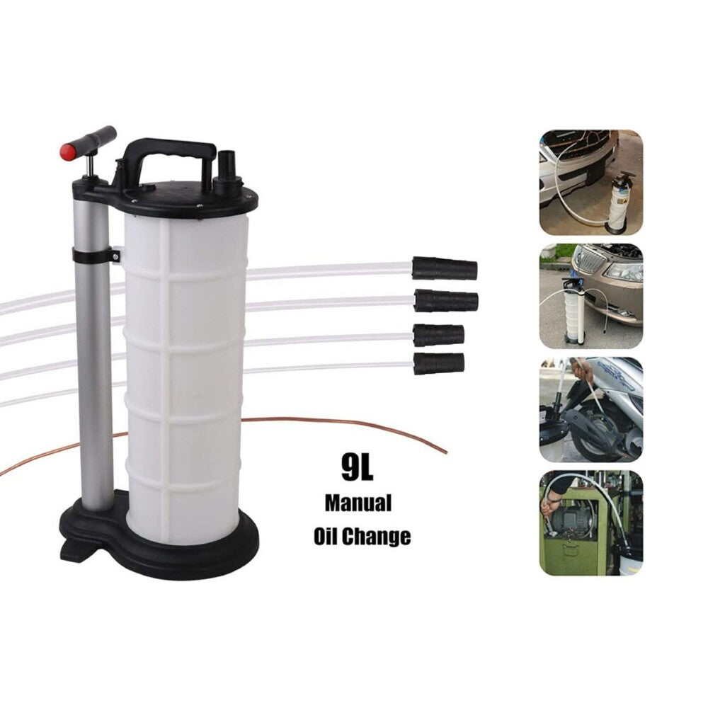 9L Manual Waste Oil Fluid Extractor Pump Fuel Car Boat Transfer