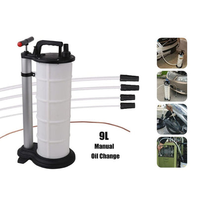 9L Manual Waste Oil Fluid Extractor Pump Fuel Car Boat Transfer