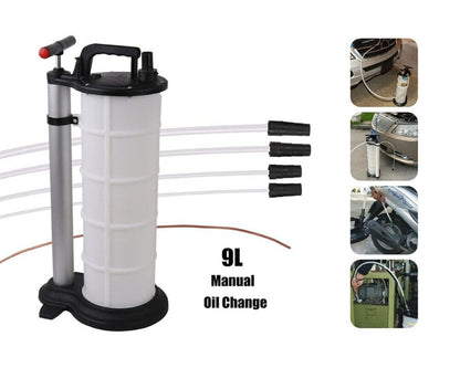 9L Manual Waste Oil Fluid Extractor Pump Fuel Car Boat Transfer