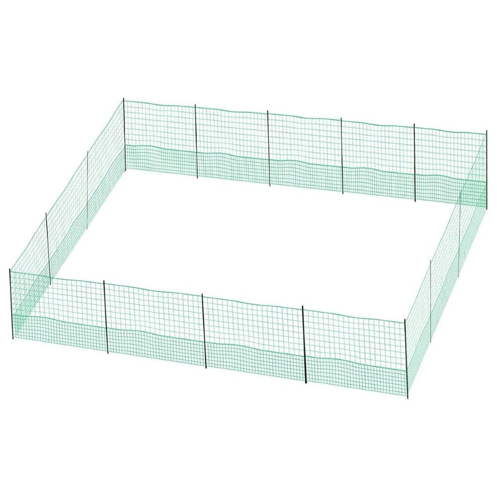 12M Chicken Fence Hen Poultry Coop Farm Runs Mesh Cage Net Habitat Safe House Pen