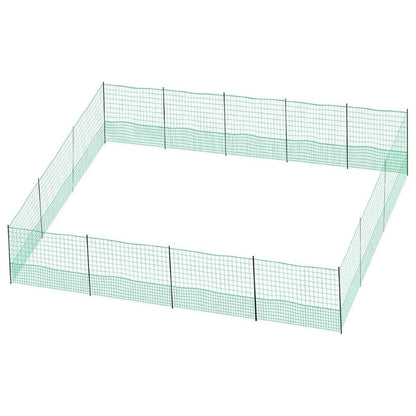 12M Chicken Fence Hen Poultry Coop Farm Runs Mesh Cage Net Habitat Safe House Pen