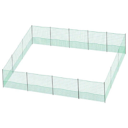 24M Chicken Fence Hen Poultry Coop Farm Runs Mesh Cage Net Habitat Safe House Pen