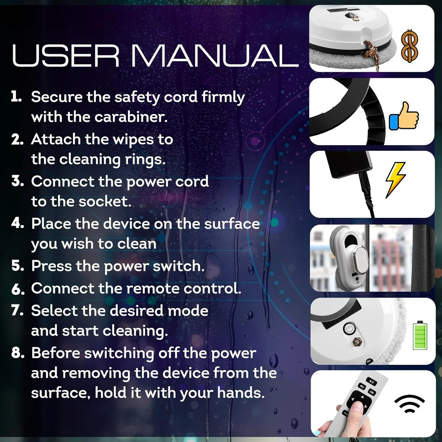 Smart Window Cleaning Robot Vacuum Cleaner