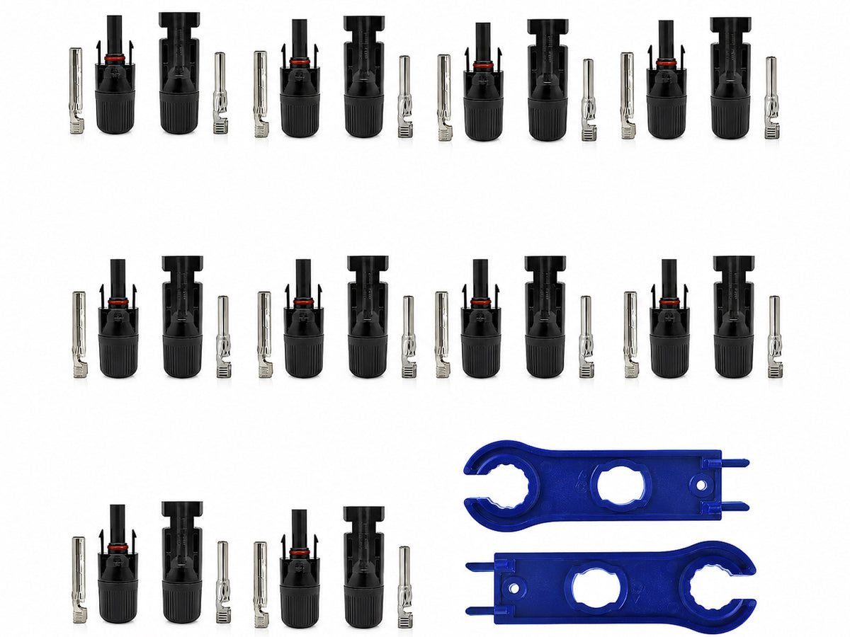 MC4 Wire Connector with Spanner (10 Set+Spanner)