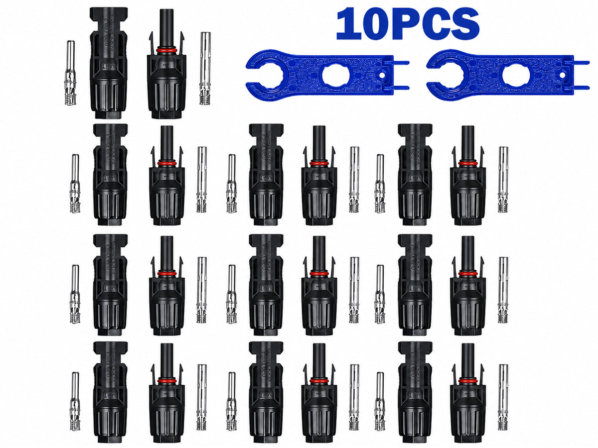 MC4 Wire Connector with Spanner (10 Set+Spanner)