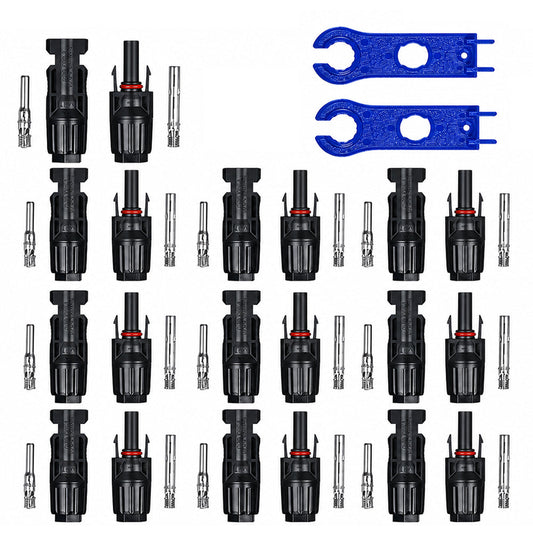 MC4 Wire Connector with Spanner (10 Set+Spanner)