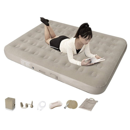 Queen Size Air Bed Inflatable Mattress with Built-in Pump