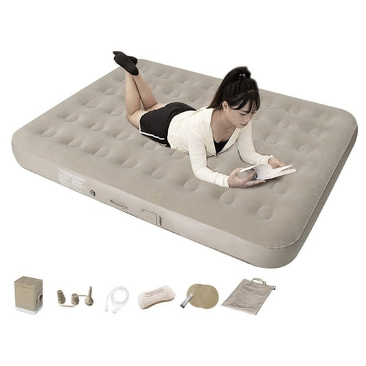 Queen Size Air Bed Inflatable Mattress with Built-in Pump