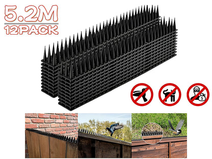 Bird Spikes Fence Spikes 12Pcs(5.2M)