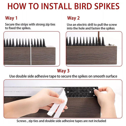 Bird Spikes Fence Spikes 12Pcs(5.2M)