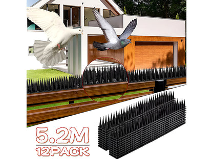 Bird Spikes Fence Spikes 12Pcs(5.2M)