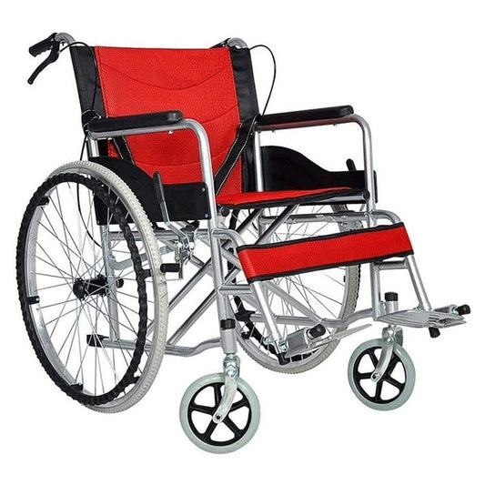 Self propelling folding wheelchair