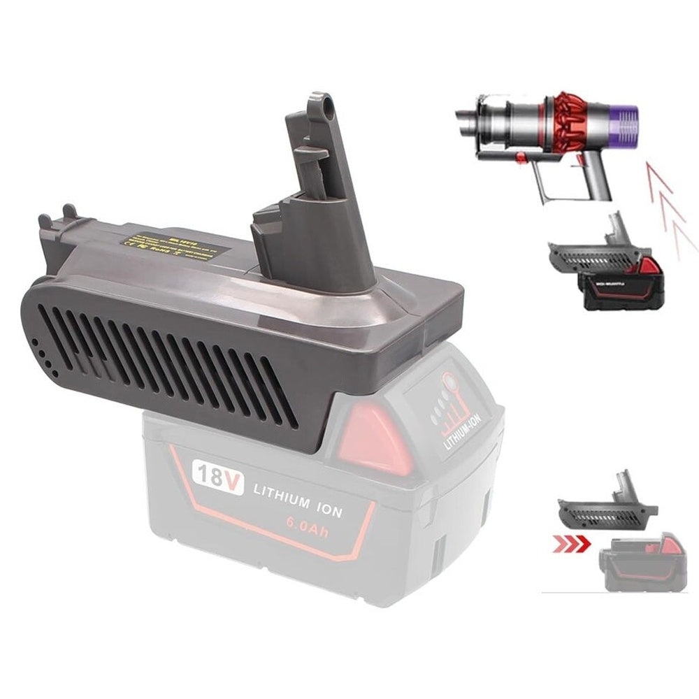 Milwaukee M18 18V Battery Adapter Converter To Dyson V10 Battery