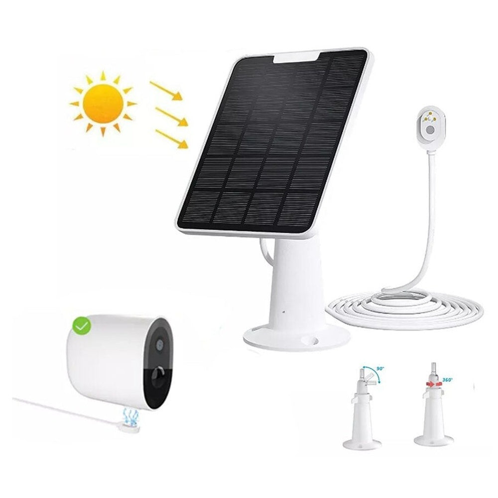 Solar Panel Charger for Arlo Pro 3 Pro 4 Pro 5S Ultra 1 Ultra 2 Go 2 Floodlight