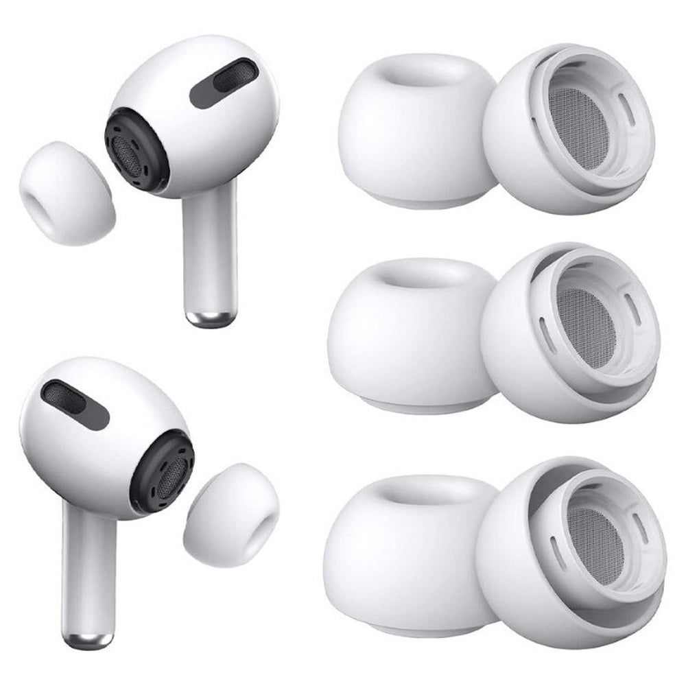 3 Pairs Replacement Ear Tips Compatible With Airpods Pro 1,2 (S/M/L)