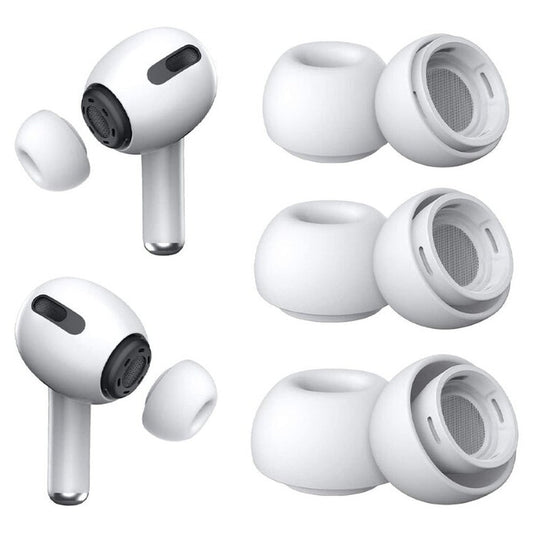 3 Pairs Replacement Ear Tips Compatible With Airpods Pro 1,2 (S/M/L)