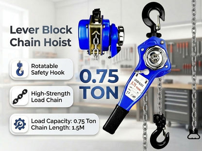 Chain Hoist Lever Block Chain Hoist 0.75 Ton 1.5m Lifter