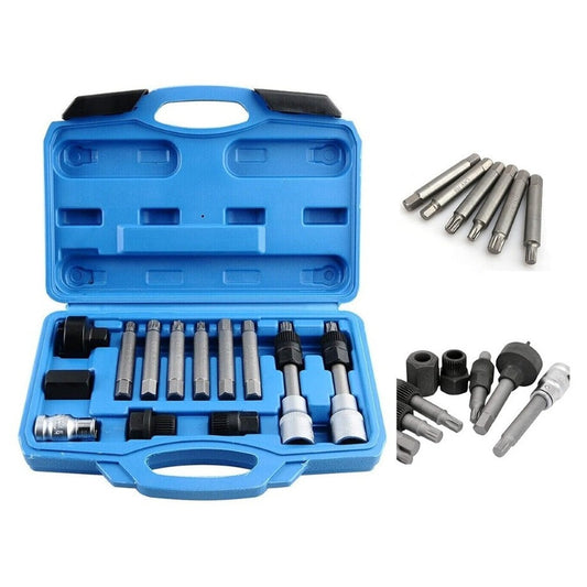 Alternator Pulley Tool Kit 13Pc / Alternator Repair Service Special Tool Kit