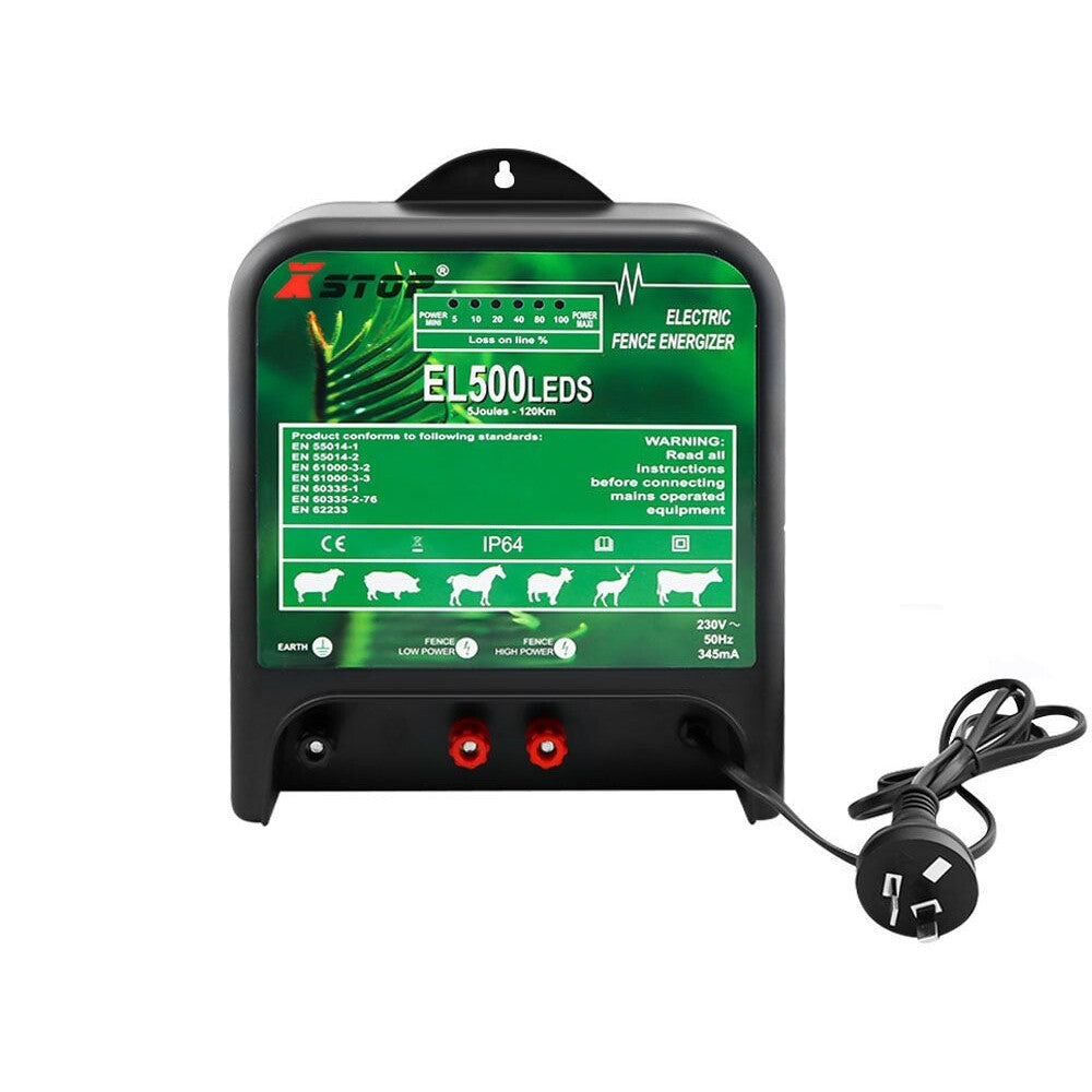 120km Electric Fence Energiser Energizer Charger 5J 240V