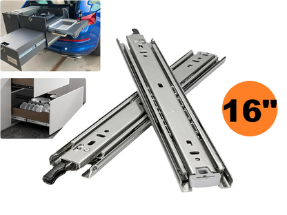 16" Drawer Slides Runners with Locking Function