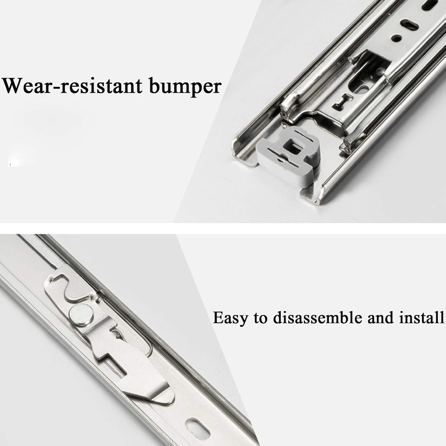 16" Drawer Slides Runners with Locking Function