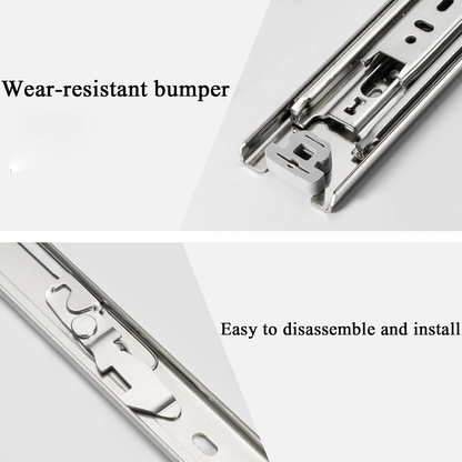 16" Drawer Slides Runners with Locking Function