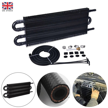 Universal 4-Row Oil Cooler Radiator Kit
