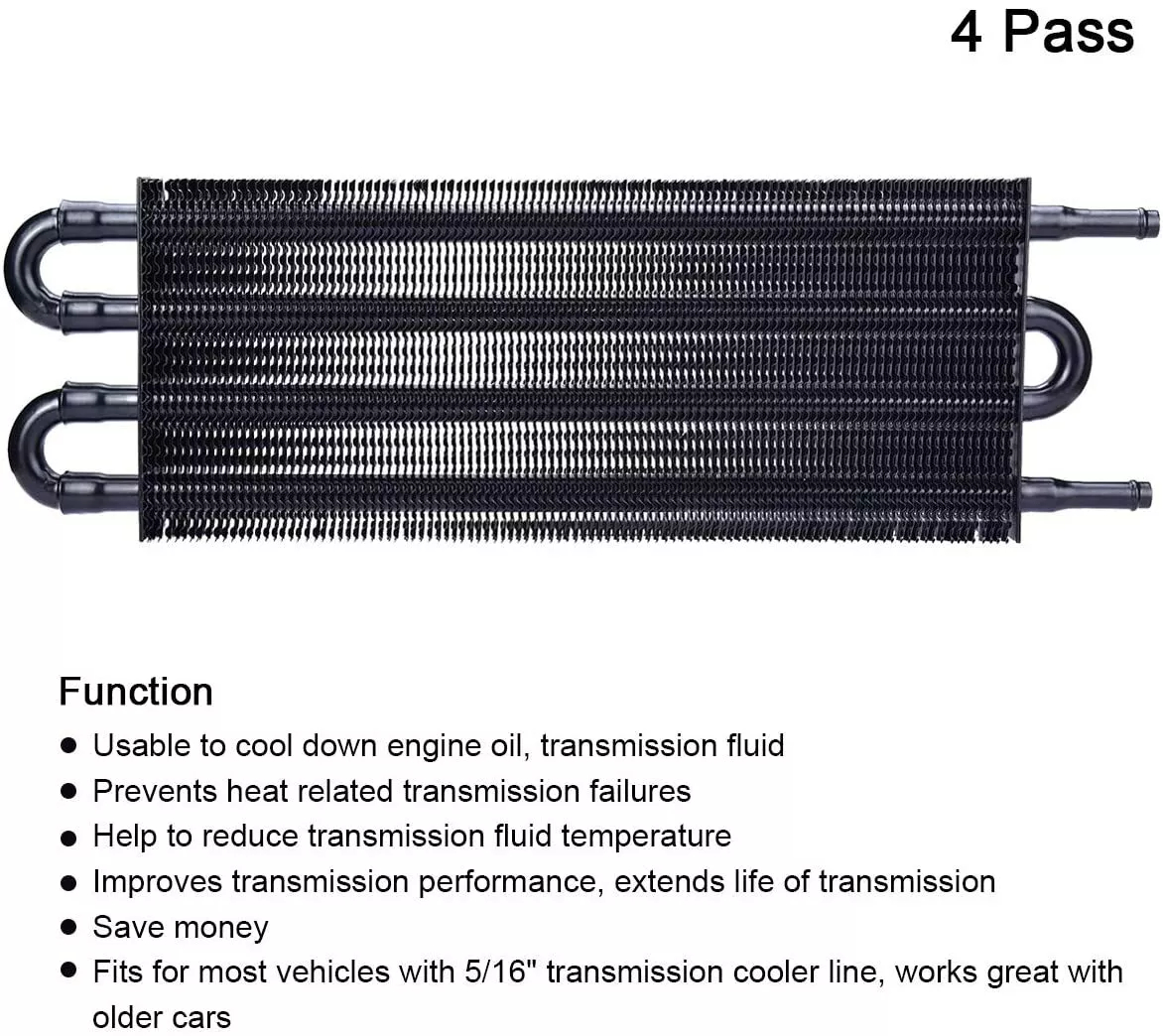 Universal 4-Row Oil Cooler Radiator Kit
