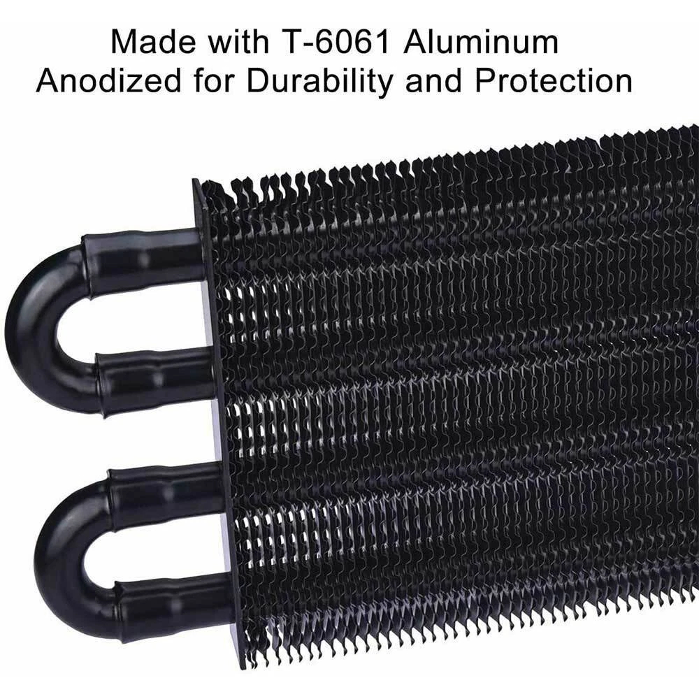 Universal 4-Row Oil Cooler Radiator Kit