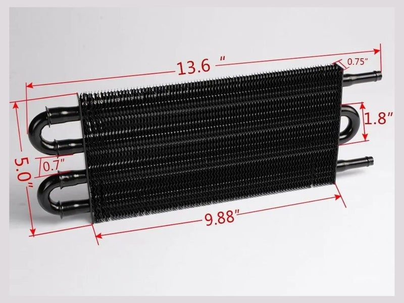Universal 4-Row Oil Cooler Radiator Kit