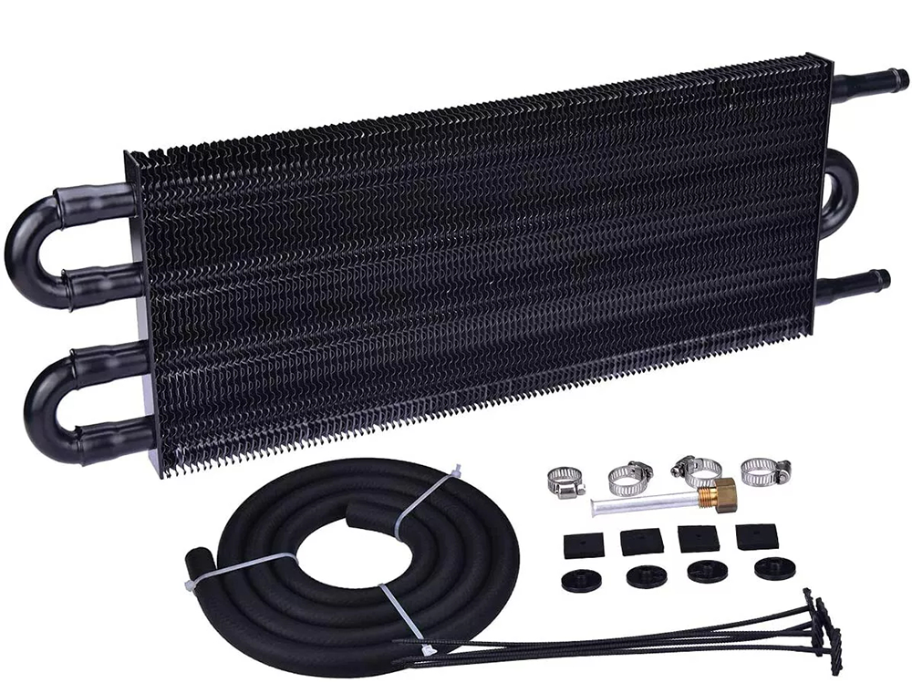 Universal 4-Row Oil Cooler Radiator Kit