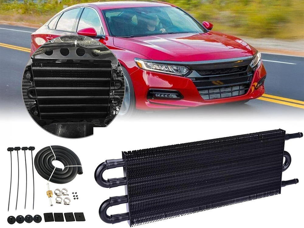 Universal 4-Row Oil Cooler Radiator Kit
