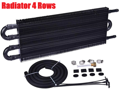 Universal 4-Row Oil Cooler Radiator Kit