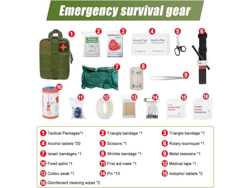 46pcs Professional First Aid Kit Emergency Survival Kit