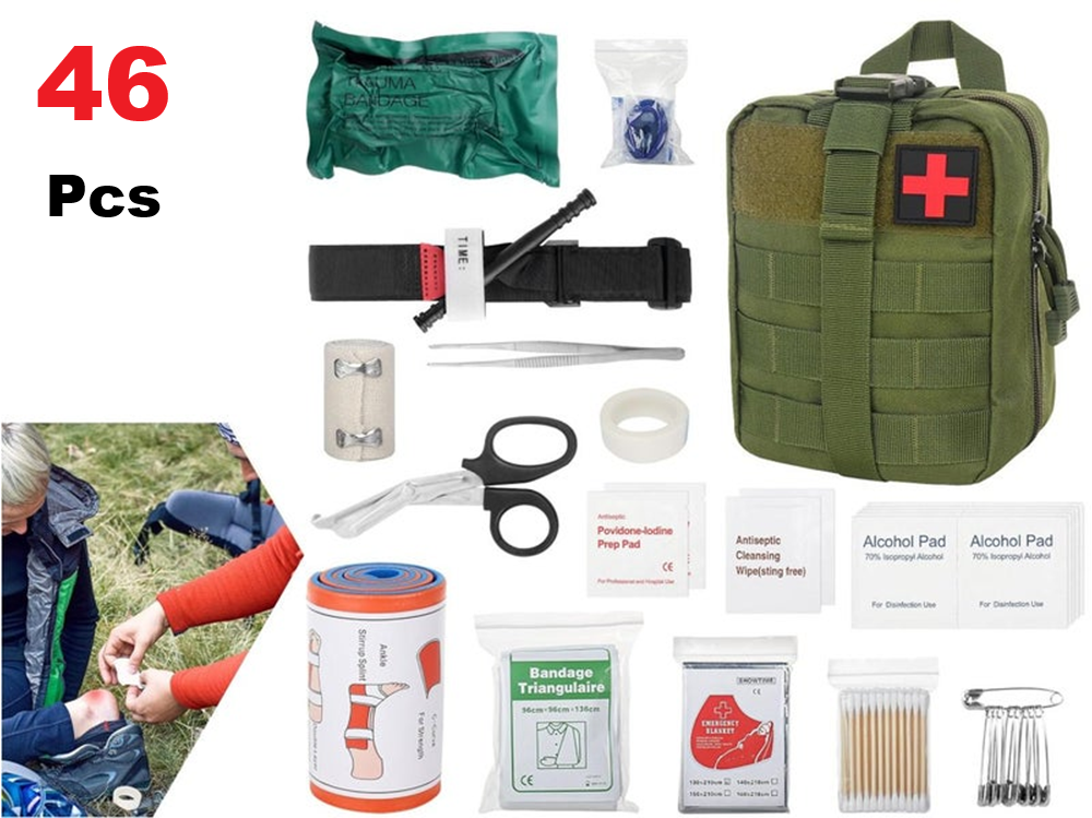 46pcs Professional First Aid Kit Emergency Survival Kit