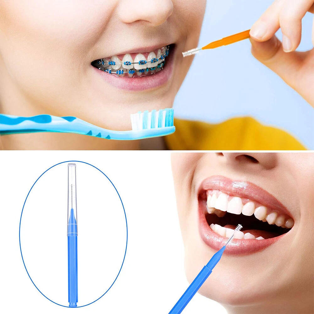 60Pcs X 1.2 mm Interdental Brushes Health Care Tooth