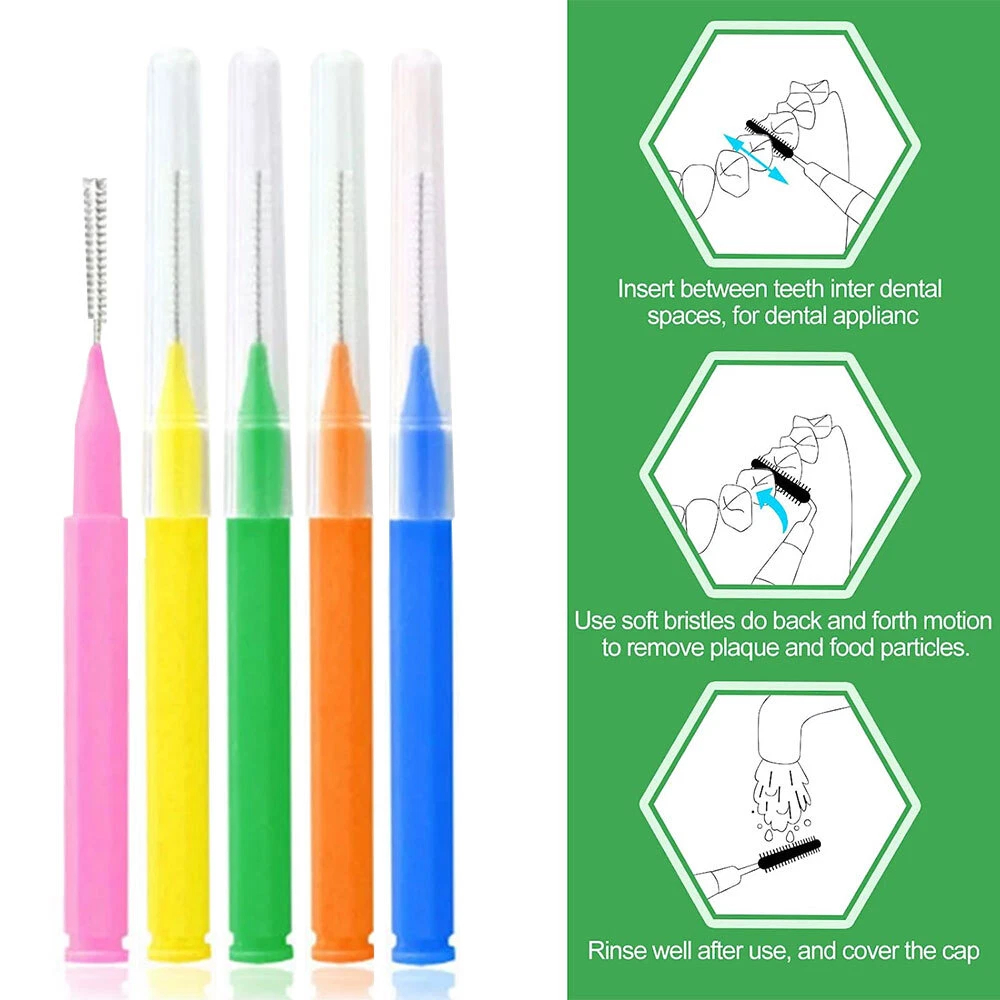 60Pcs X 1.2 mm Interdental Brushes Health Care Tooth
