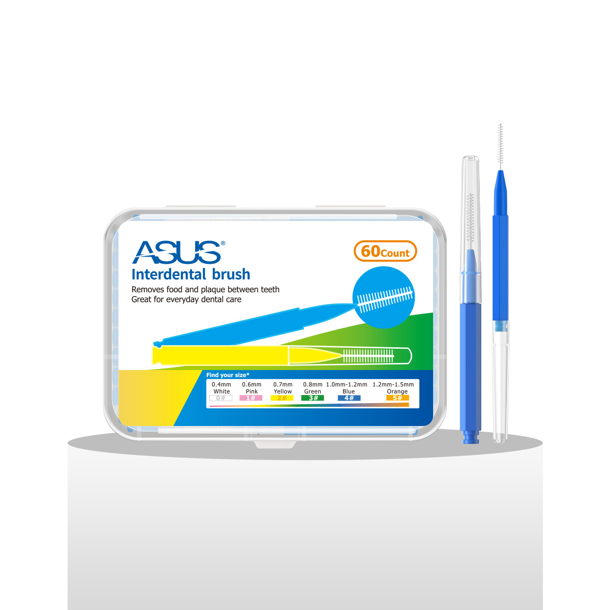 60Pcs X 1.2 mm Interdental Brushes Health Care Tooth