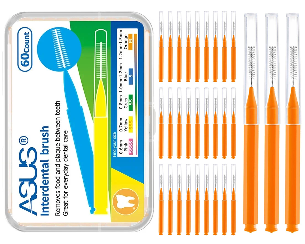 60Pcs X 1.5 mm Interdental Brushes Health Care Tooth