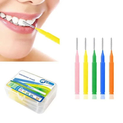 60Pcs X 1.5 mm Interdental Brushes Health Care Tooth